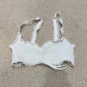 For Love And Lemons White Lace Bandeau